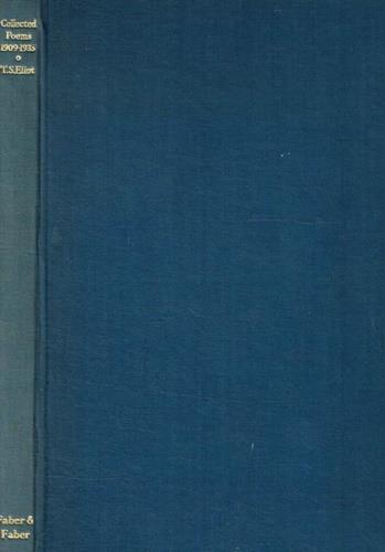 Collected poems 1909-1935 - copertina