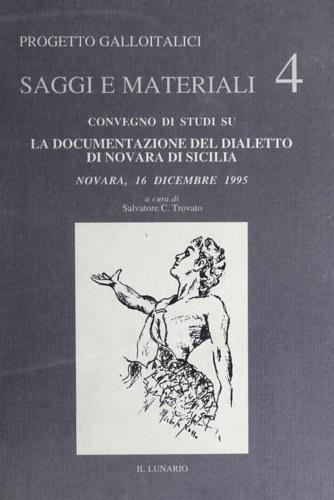 La documentazione del dialetto di Novara di Sicilia - copertina