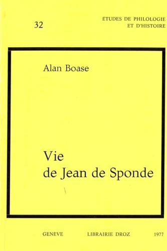 Vie de Jean de Sponde - copertina