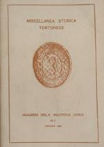 Miscellanea storica tortonese
