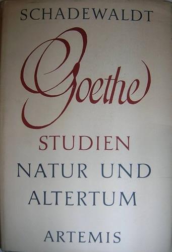 Goethestudien - Natur und Altertum - copertina