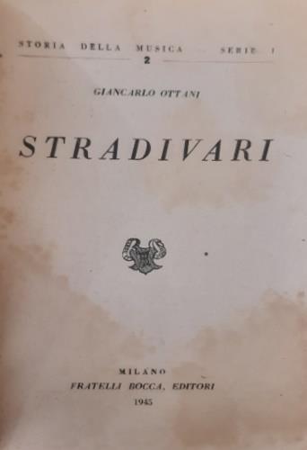 Stradivari - Giancarlo Ottani - copertina