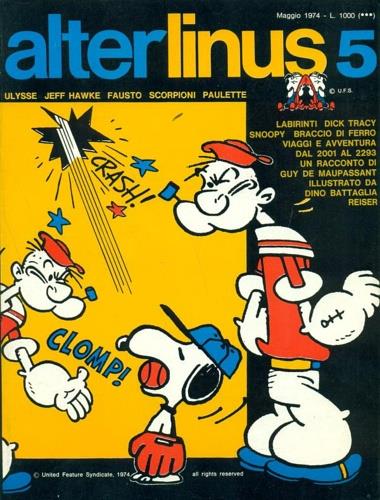 Alter Linus n.5, maggio 1974 - copertina