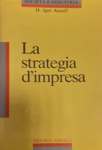 La strategia d'impresa - copertina