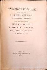 Esposizione popolare del nuovo sistema metrico dell' impero francese. Comparativamente alle misure , pesi e monete toscane con tavole e controtavole di ragguaglio