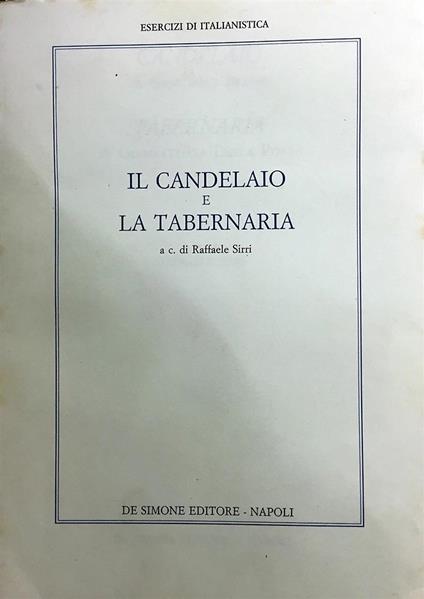 Il Candelaio e la Tabernaria - copertina