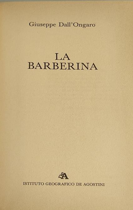 La Barberina - copertina