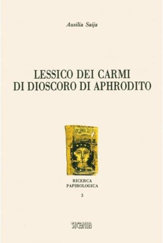 Lessico dei Carmi di Dioscoro di Aphrodito - copertina