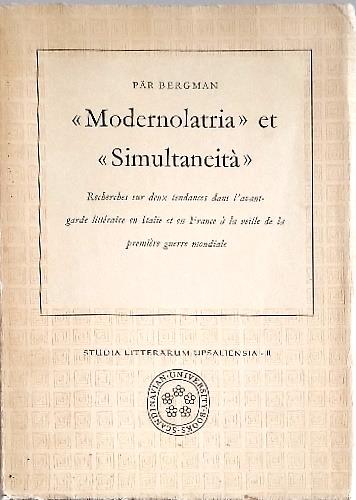 Modernolatria et Simultaneit� - copertina