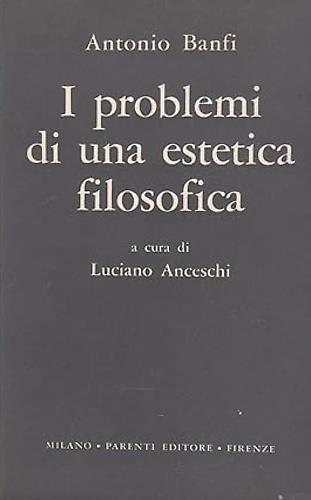 I problemi di una estetica filosofica - copertina
