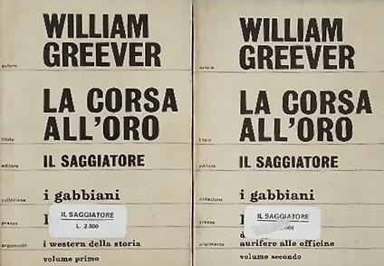 La corsa all' oro - copertina