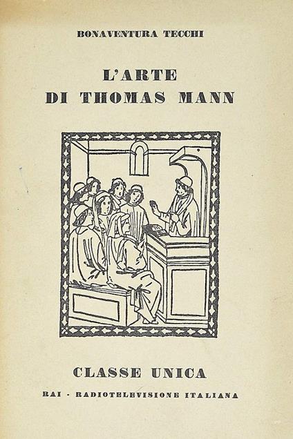 L' arte di Thomas Mann - copertina