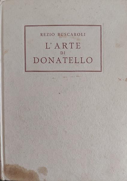 L' arte di Donatello - copertina