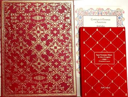 Sant'Antonio Abate - la vita e le opere. Life and Writings of Saint Anthony the Abbot. Il facsimile � accompagnato da un volume di commentario di pp.246, con numerose riproduzioni a colori. Testi di Maria Chiara Giorda, I.Giovanna Rao, Ada Labriola. - copertina