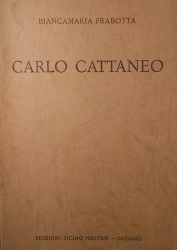 Carlo Cattaneo - copertina