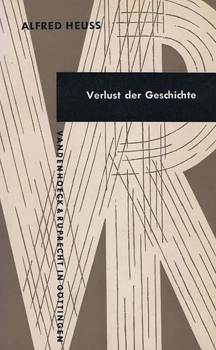Verlust der Geschichte - copertina