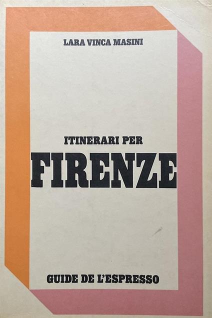 Itinerari per Firenze - copertina