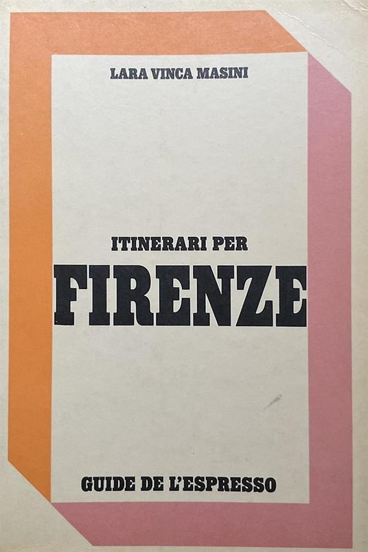 Itinerari per Firenze - copertina