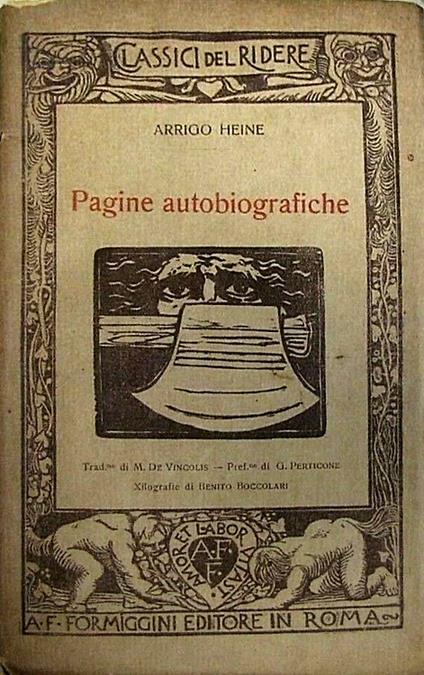 Pagine autobiografiche - copertina