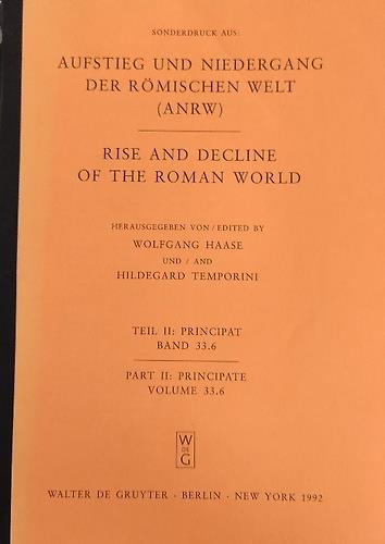 Plutarch's Life "Markos Antonios". A Literary and Cultural Study. Estratto da: Rise and decline of the Roman world di Haase e Temporini - copertina