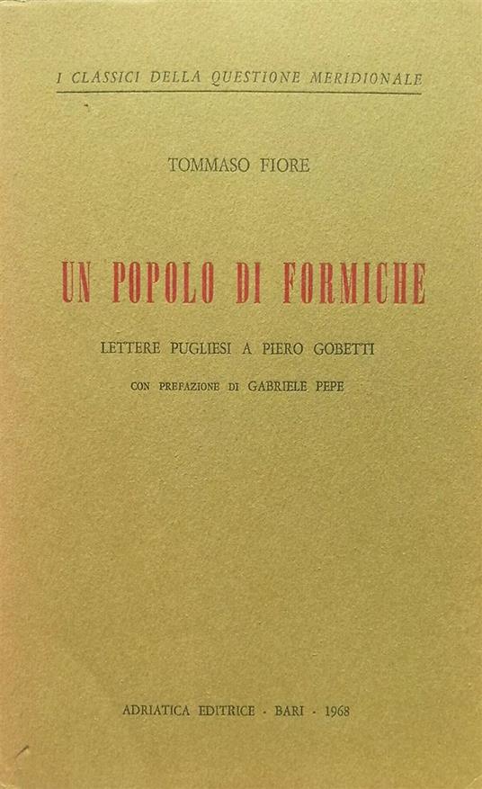 Un popolo di formiche. (Lettere pugliesi a Piero Gobetti) - copertina