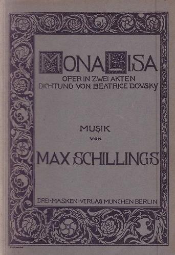 Mona Lisa. Oper in zwei Akten - copertina