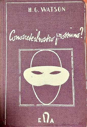 Conoscere il nostro prossimo? - copertina