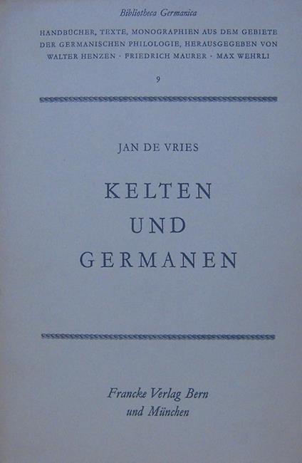 Kelten und Germanen - copertina