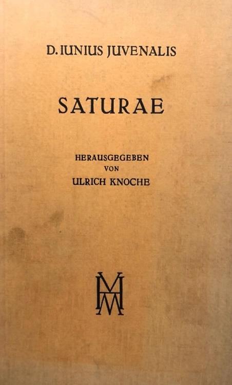 Saturae. Mit kritischem Apparat - copertina