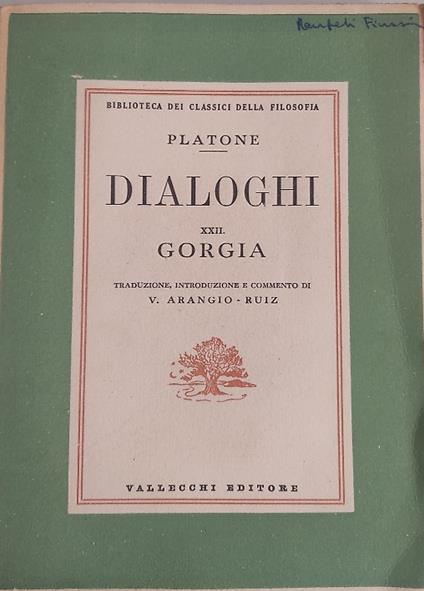 Dialoghi XXII: Gorgia - copertina