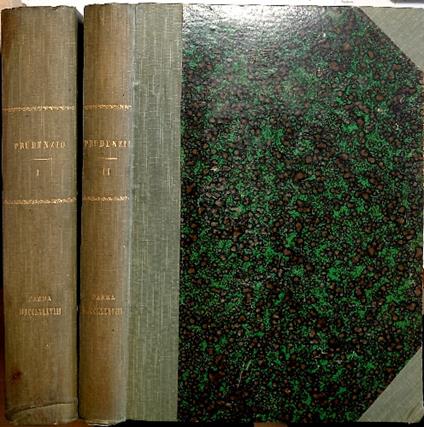 Aurelii prudentii Clementis V.C. Opera omnia nunc primum cum codd. Vaticanis collata praefatione, variantibus lectionibus, notis, ac rerum verborumque indice locupletissimo aucta et illustrata - copertina