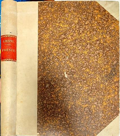 Poesie - Giuseppe Giusti - copertina