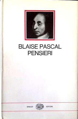Pensieri - Blaise Pascal - copertina