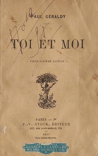 Toi et moi - copertina