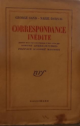 Correspondance Inedite - copertina