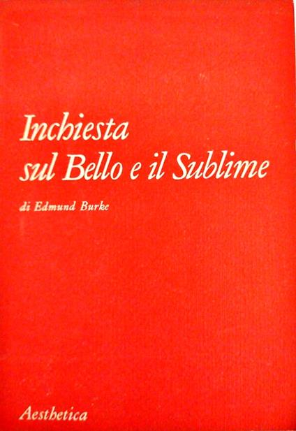 Inchiesta sul Bello e il Sublime - copertina