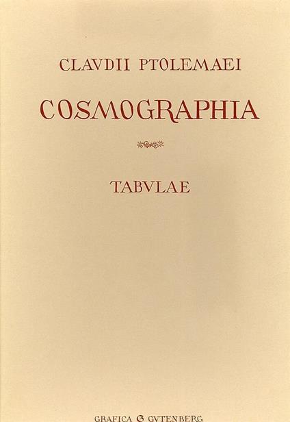 Cosmographia. Tabulae - copertina