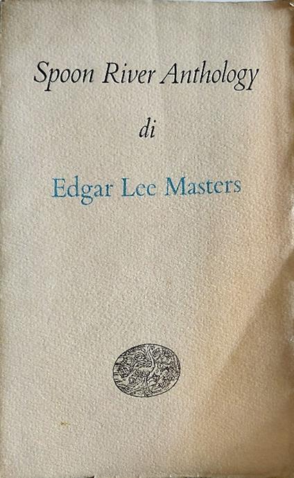 Spoon River Anthology - Edgar Lee Masters - copertina