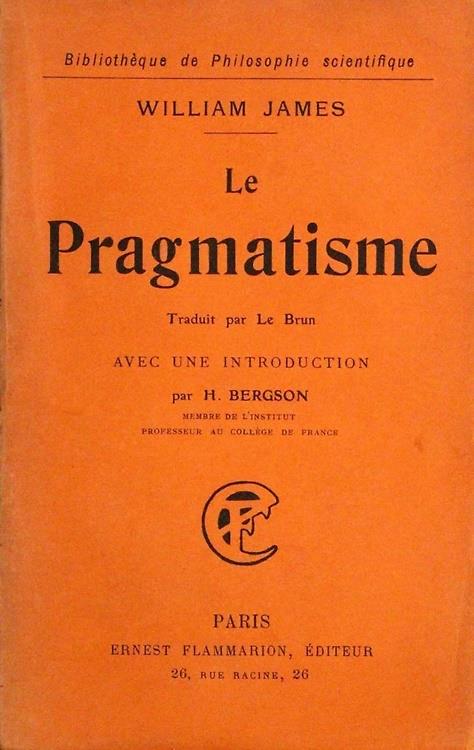 Le Pragmatisme - William James - copertina