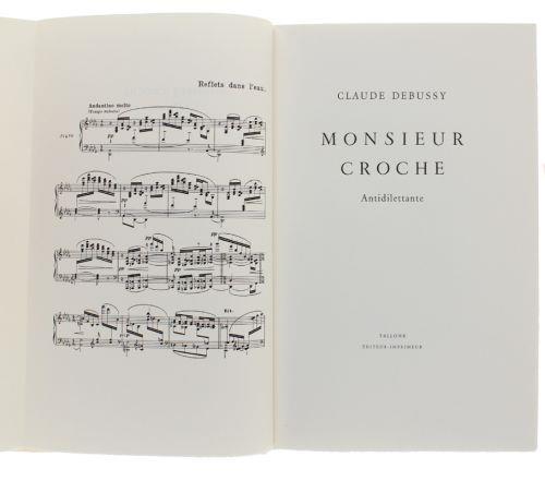 Monsieur Croche Antidilettante - Claude Debussy - copertina