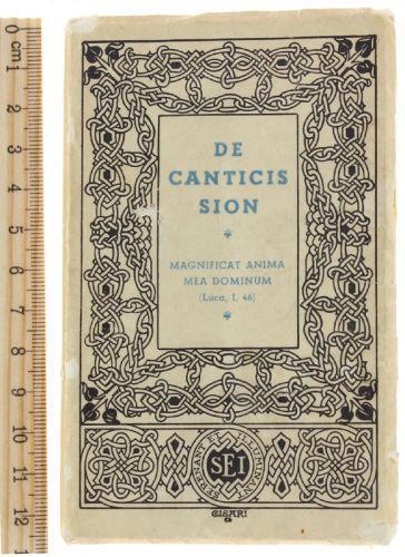 De Canticis Sion. Libro Di Preghiera - copertina