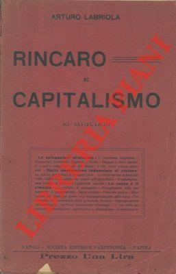 Rincaro e capitalismo. Lezione tenuta all'Università di Napoli il 6 marzo 1911 - Arturo Labriola - copertina
