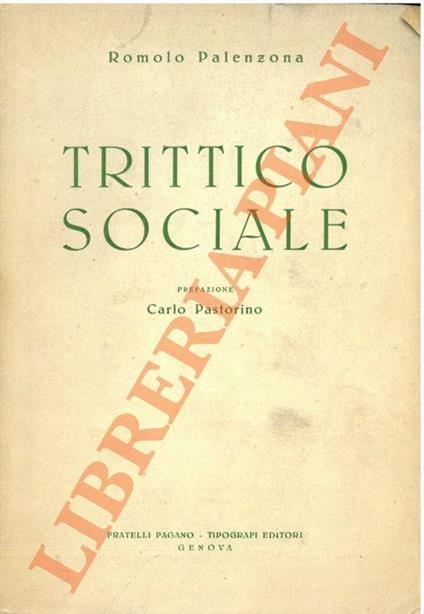Trittico sociale - copertina