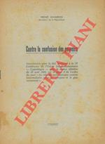 Contre la confusion des pouvoirs
