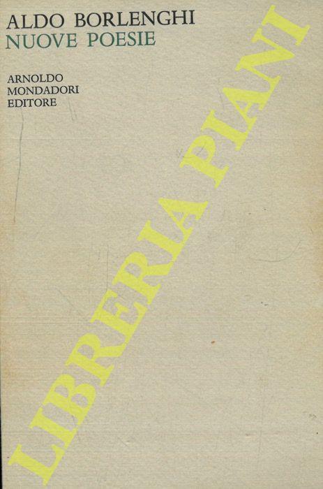 Nuove poesie. 1959-1965 - Aldo Borlenghi - copertina