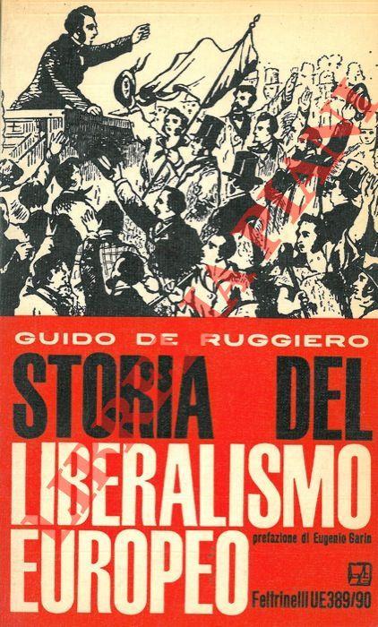 Storia del liberalismo europeo - Guido De Ruggiero - copertina