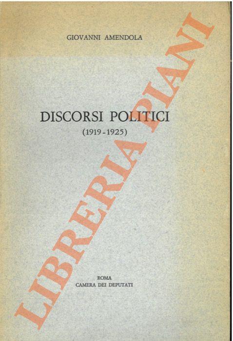 Discorsi politici (1919-1925) - copertina