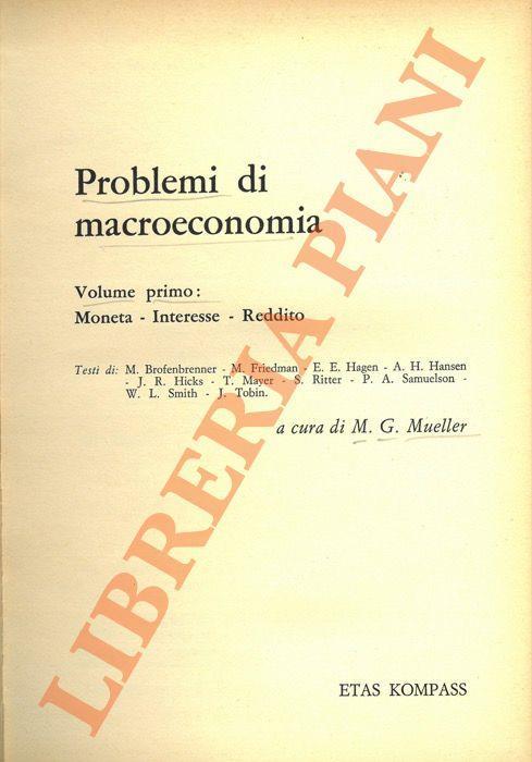 Problemi di macroeconomia - copertina