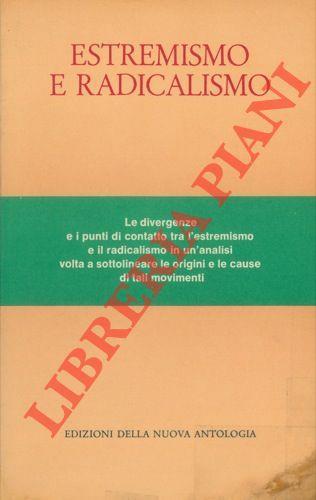 Estremismo e radicalismo - copertina