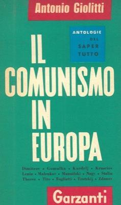 Il comunismo in Europa - Antonio Giolitti - copertina